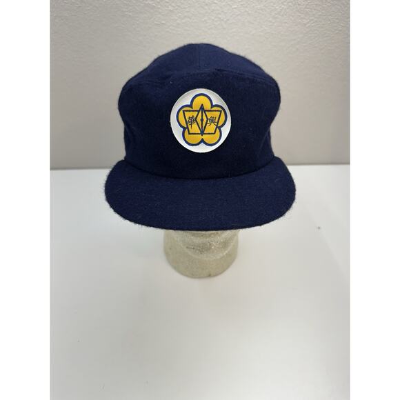 GS Eagle Hat Unknown Logo BLUE Vintage Adjustable Cap - Picture 1 of 9